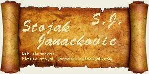 Stojak Janaćković vizit kartica